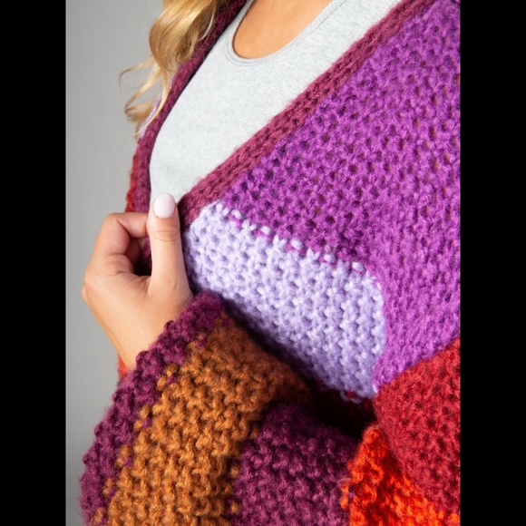 Natural Life Oversized Striped Cardigan Sweater - Picture 5 of 16